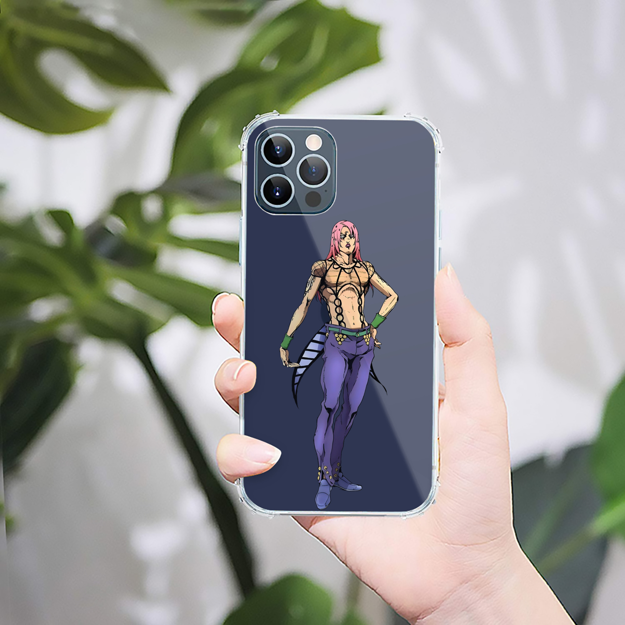（画像用） ジョジョの奇妙な冒険 ビネガー?ドッピオ JoJo's Bizarre Adventure Vinegar Doppio 【iPhone 12シリーズ対応】透明スマホケース（クリアソフトケース）